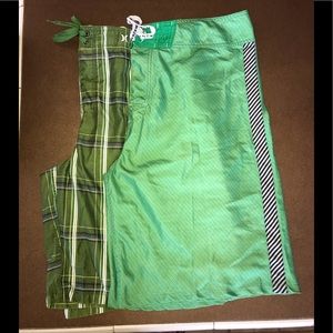 2 Pair Men’s LRG & Hurley swim trunks. Size 40.